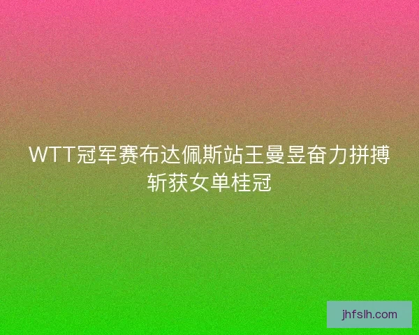WTT冠军赛布达佩斯站王曼昱奋力拼搏斩获女单桂冠